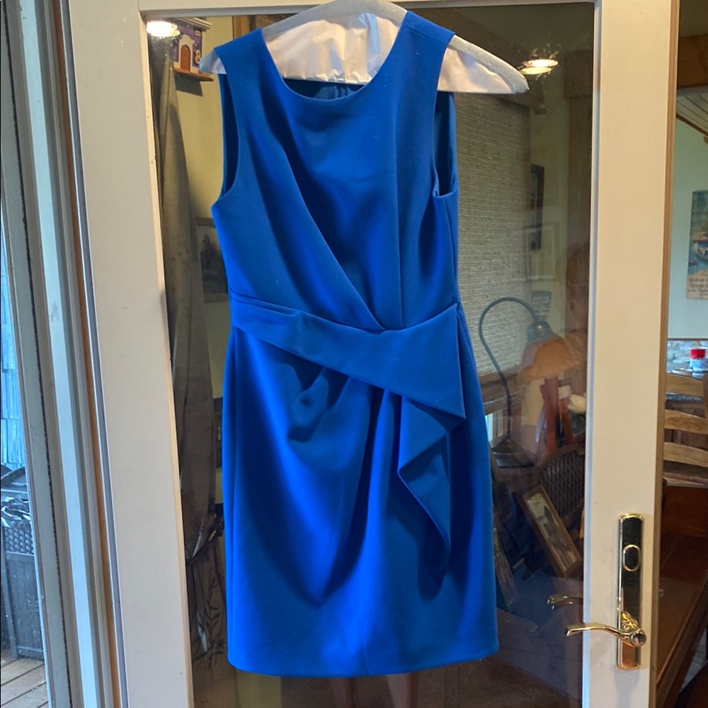 Halston Blue Sleeveless Dress